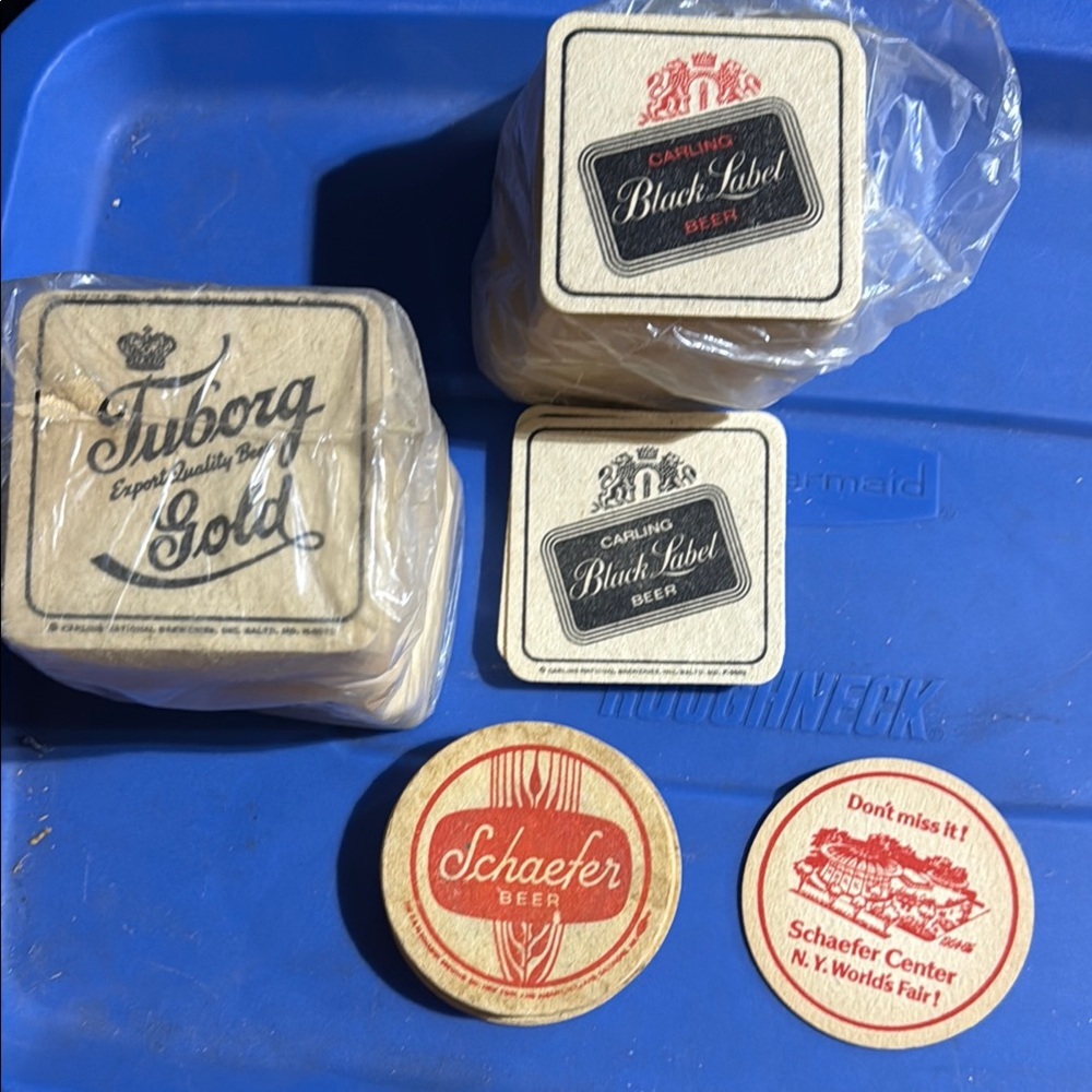 Vintage Beer Coasters Set